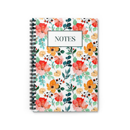 Floral Spiral Notebook