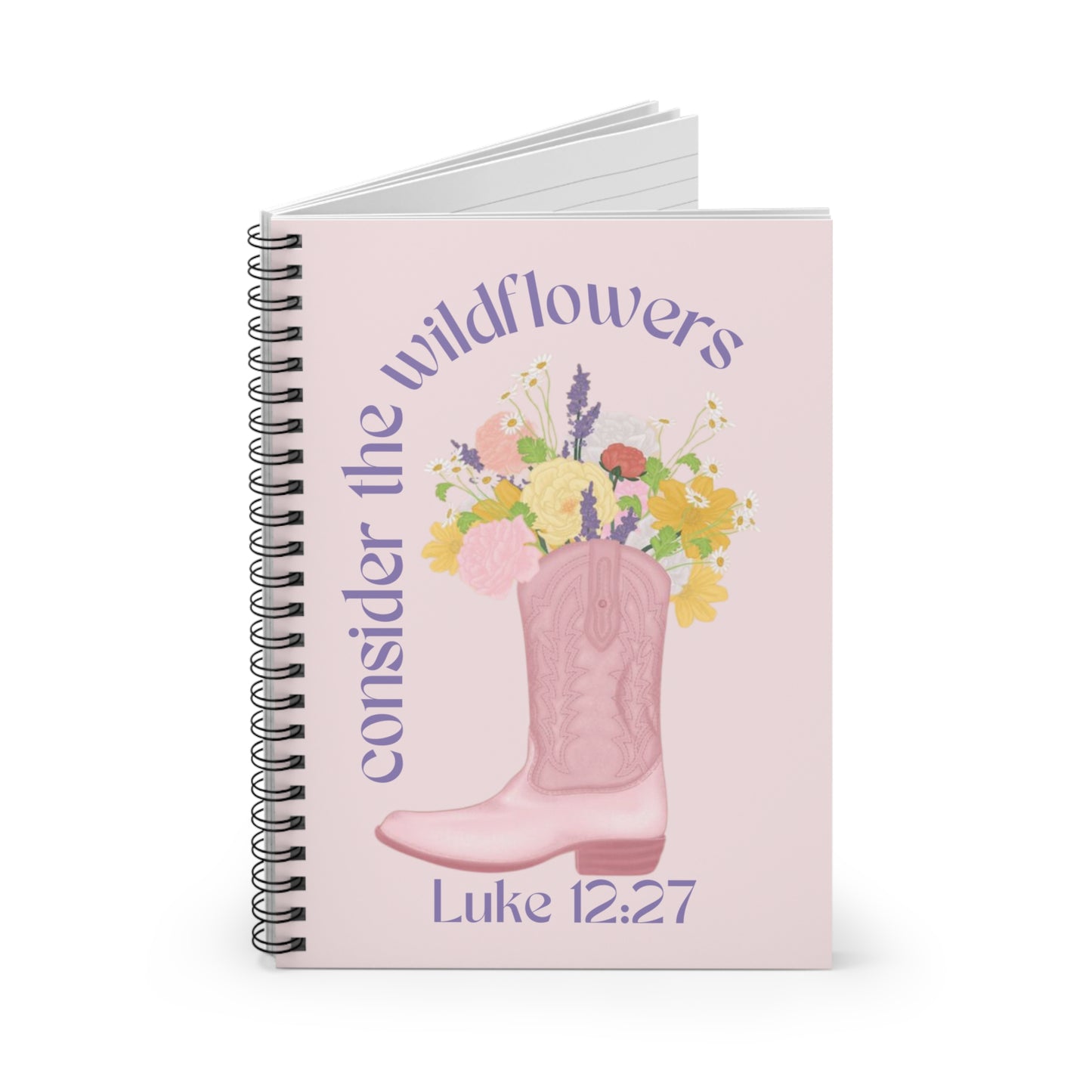 Luke 12:27 Spiral Notebook