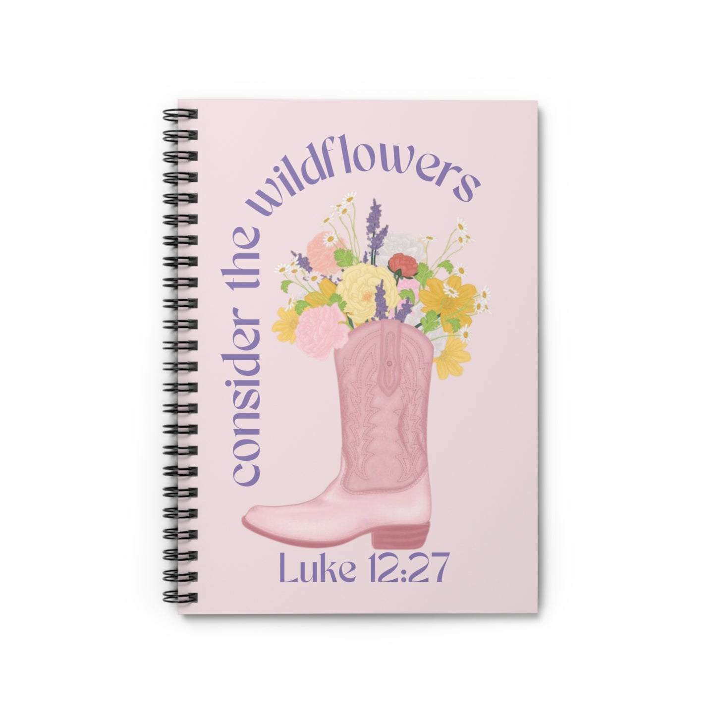 Luke 12:27 Spiral Notebook