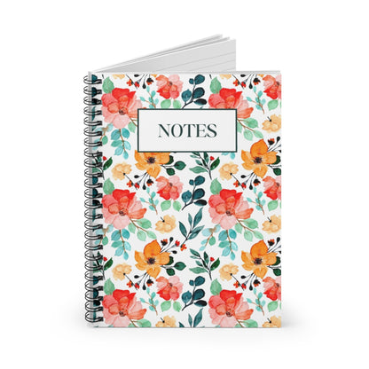 Floral Spiral Notebook