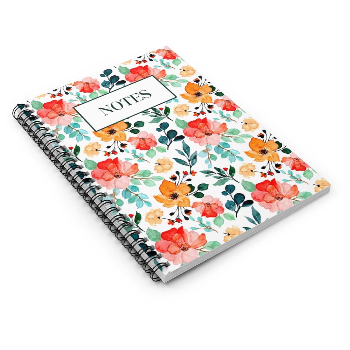 Floral Spiral Notebook